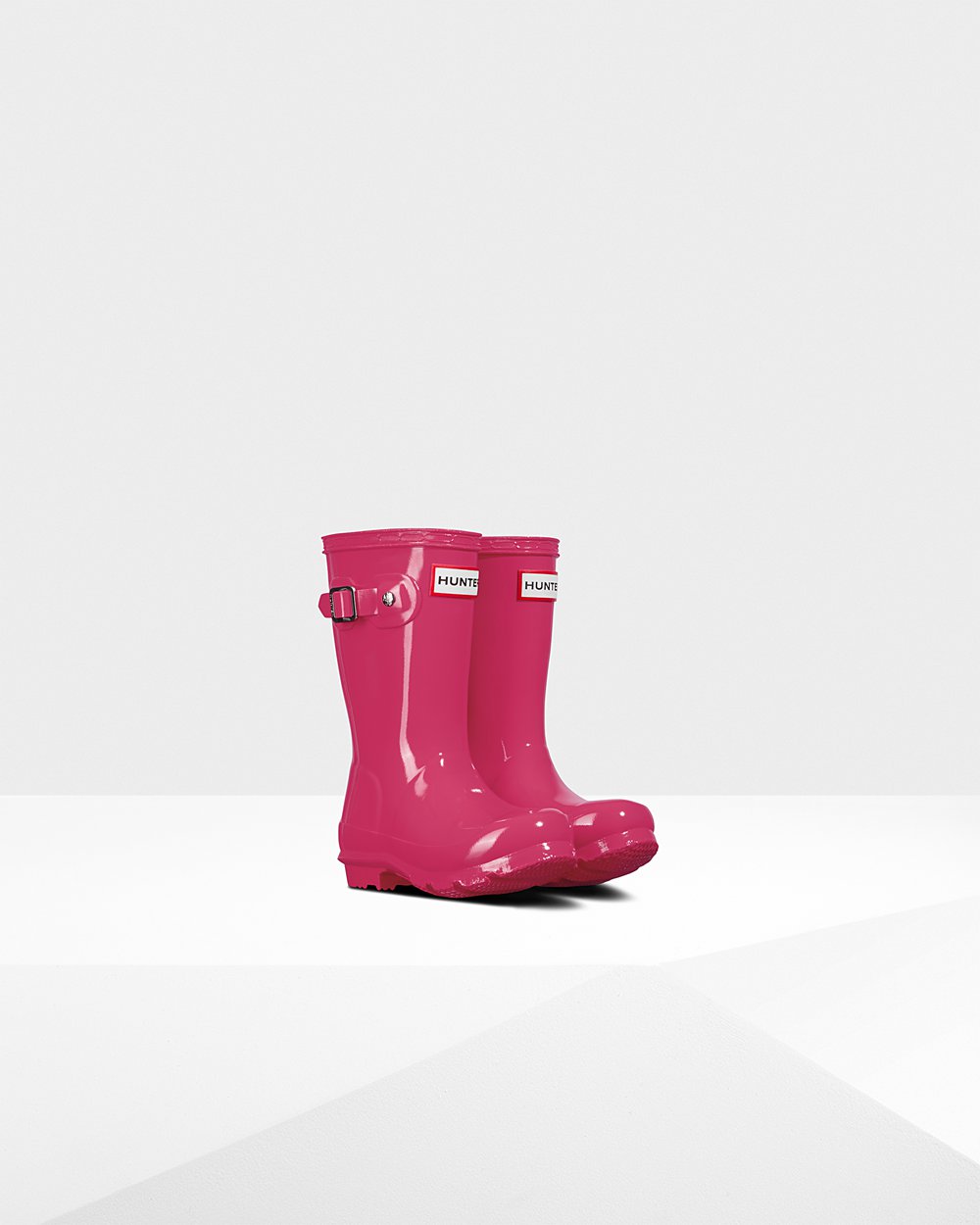 Hunter Original Little Gloss Rain Boots - Outlet Kids Light Pink - NGBECO457